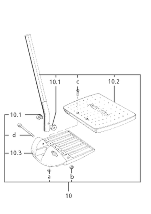 Fußplatten Kunststoff geteilt, tiefenverstellbar (Sechskantrohr) (Code 86-806)