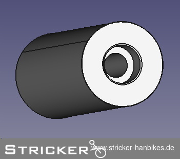 Klickfixadapter Rundstück Verlängerung – Stricker Handbikes, Bestellnummer 202076-0
