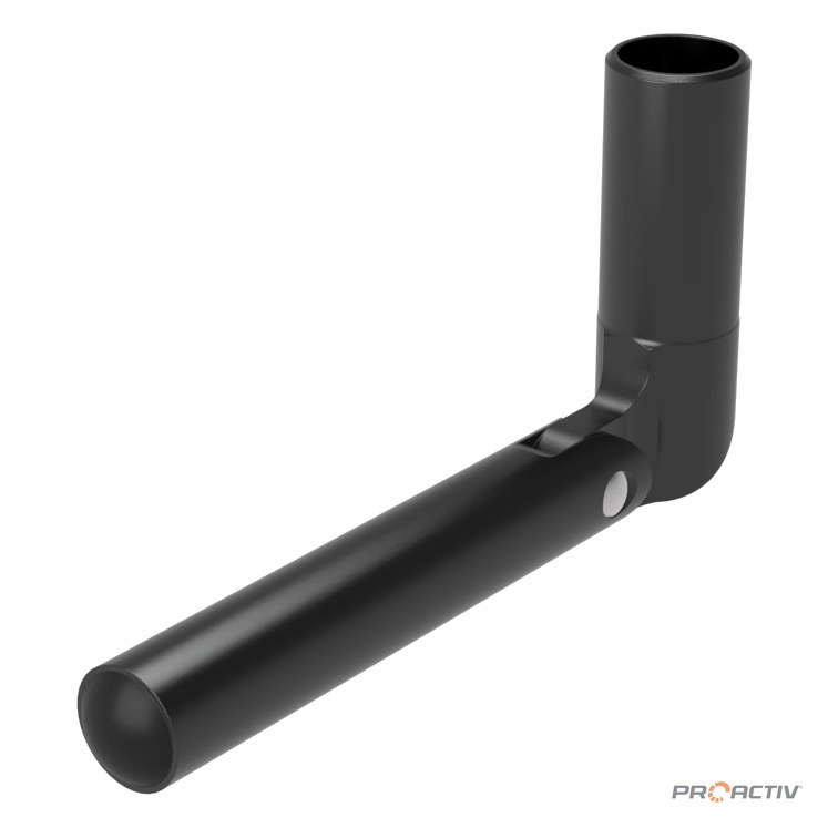 PRO ACTIV Ersatzteil – Fußauflagegelenk "G-Form" 90° links