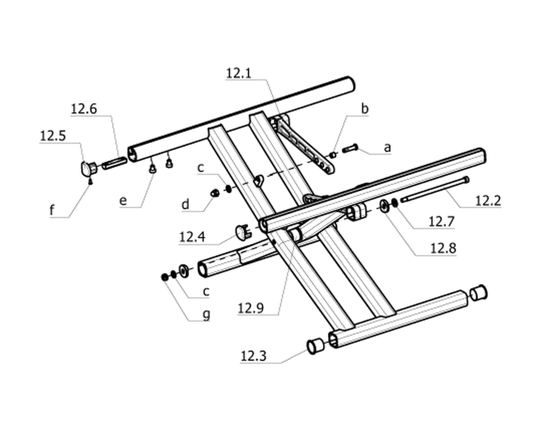 Doppelschere für Sitzbreite 44-52cm