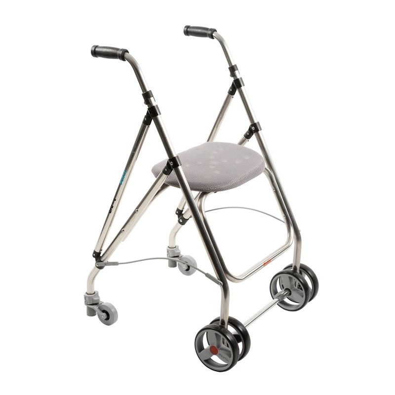 FORTA Ara Rollator mit Druckbremsen – Ara-C plus, feste Räder vorne