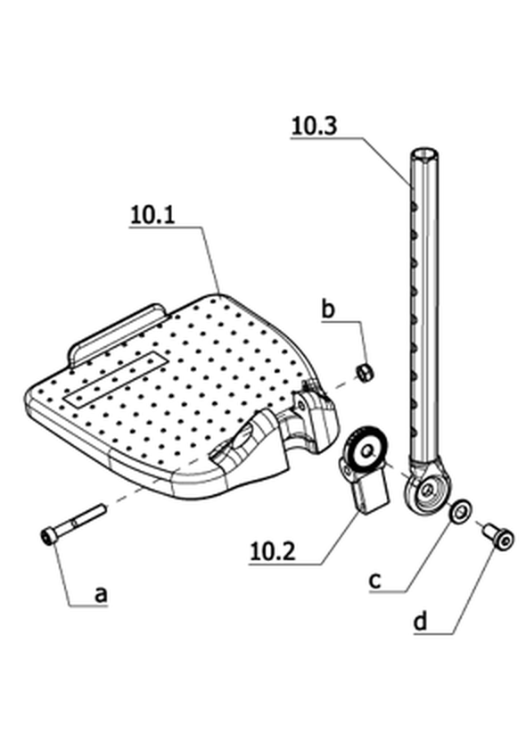 Fußplatten winkelverstellbar (Code 808)