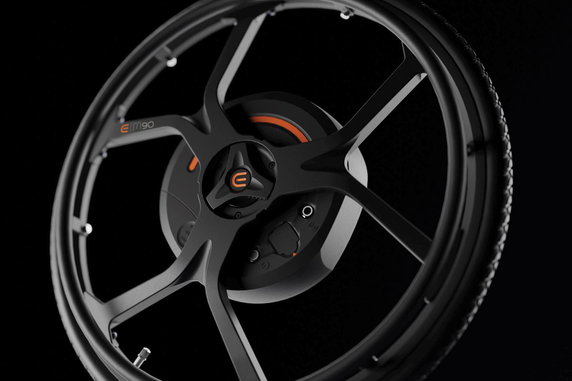 Empulse M90 Antriebsrad mit Nabenmotor, Detailansicht