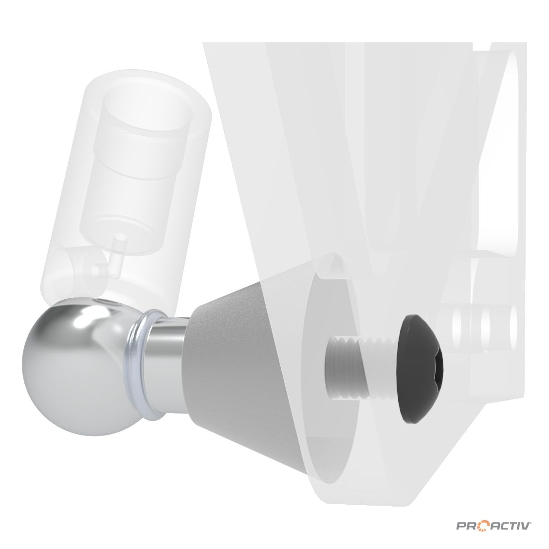 PRO ACTIV Ersatzteil – Dämpferhalter unten LIFT solid
