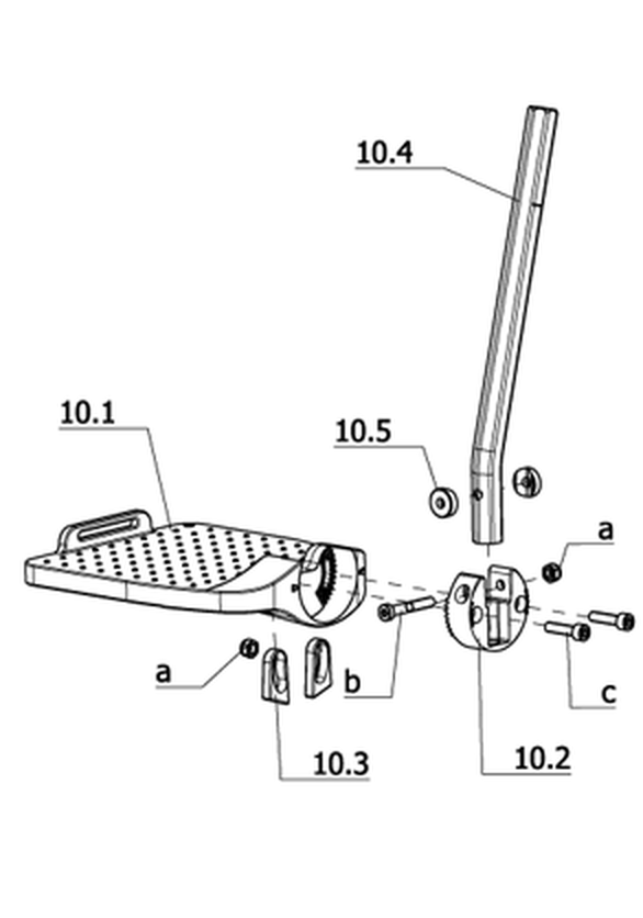 Fußplatten winkelverstellbar (Code 2808)