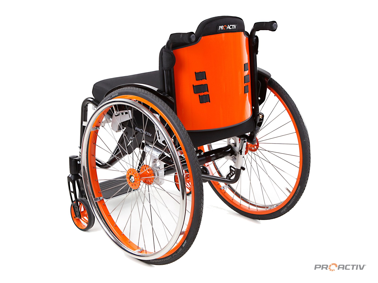 PRO ACTIV SPEEDY 4all Ergo Aktivrollstuhl, Dreiviertelansicht von hinten