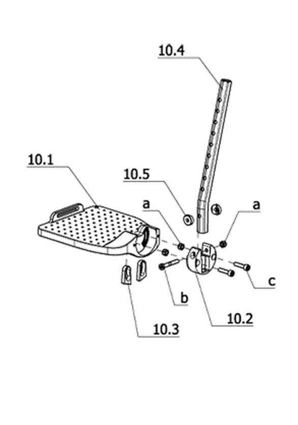 Fußplatten winkelverstellbar bis ± 60 Grad (Code 798)