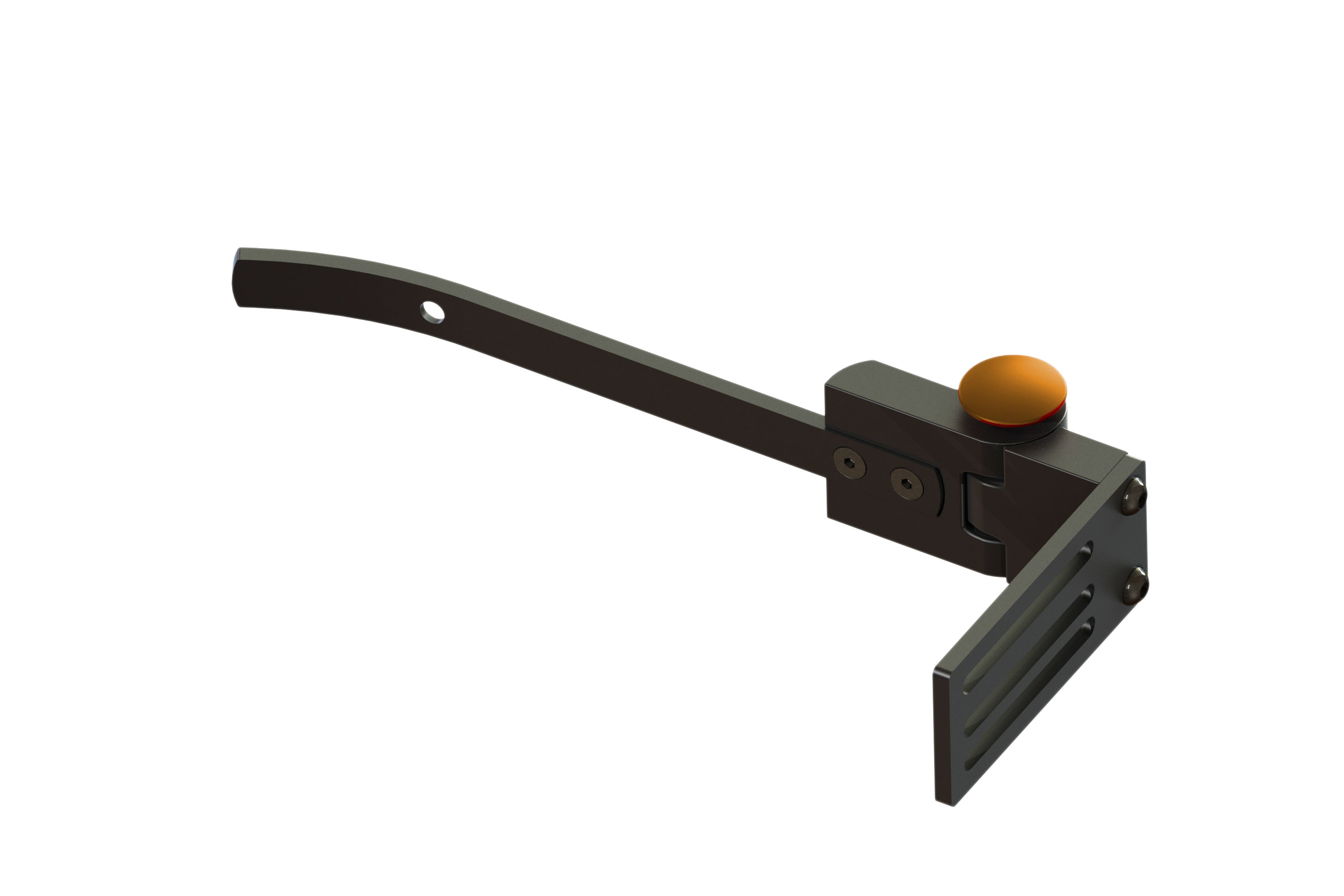 Scharnier aus Aluminium eloxiert, 100 mm (200 mm linke Seite)