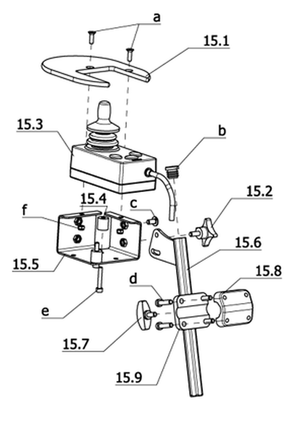 Steuerung für Begleitperson – Elektronik R-Net (Code 4789-702)