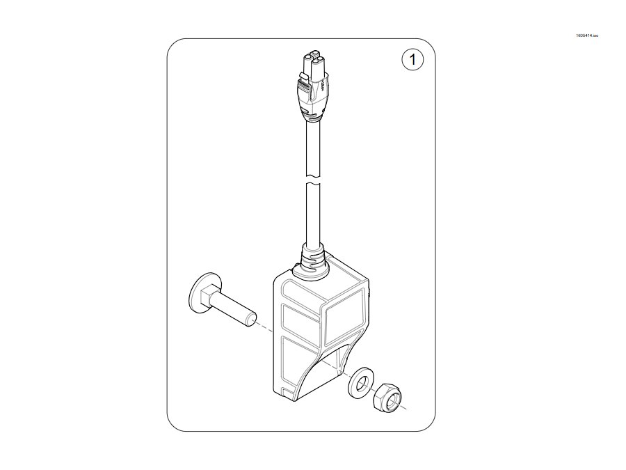 Explosionszeichnung (G-Trac Sensor (Gyro)) – Invacare Kite (bis 12/2019)