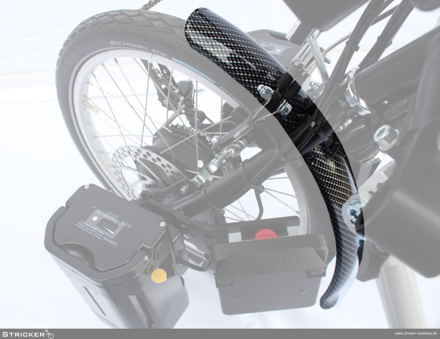 Carbonbeschichtung Schutzblech für 20" – Stricker Handbikes, Bestellnummer 421013-0