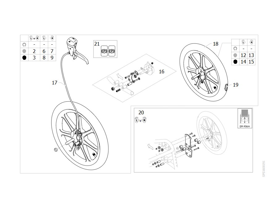 Hinterrad 16 für Trommelbremse