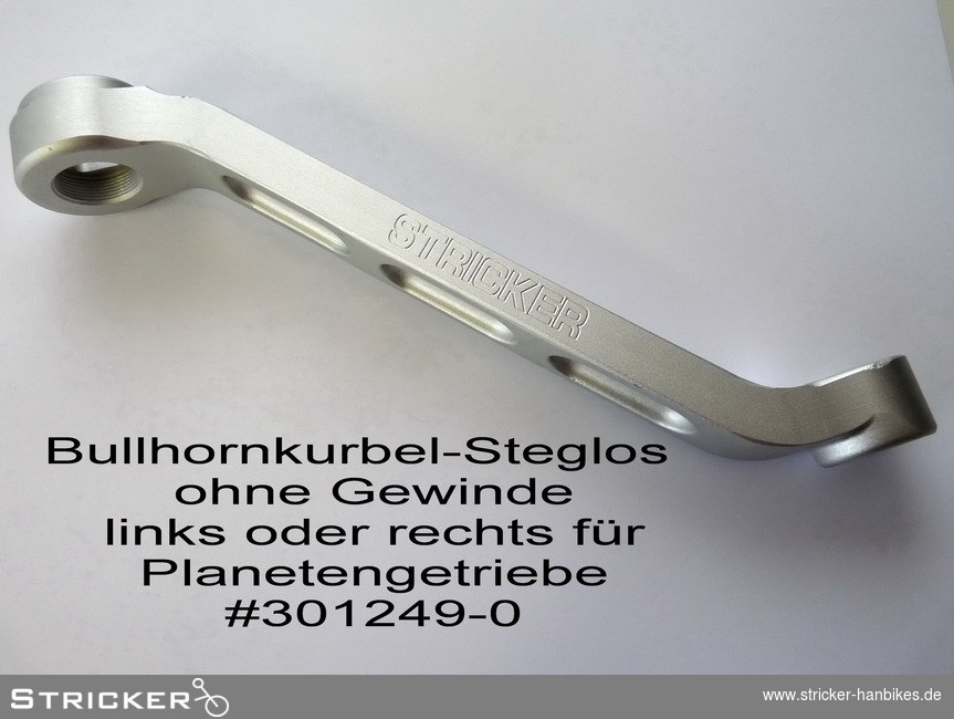 Bullhornkurbel ohne Gewinde – Stricker Handbikes, Bestellnummer 301249-0