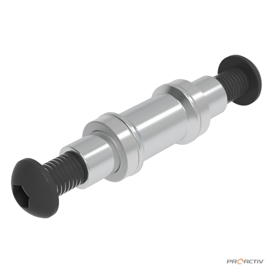 PRO ACTIV Ersatzteil – Lenkradachse Alu-Felge 5 Zoll 36mm GW