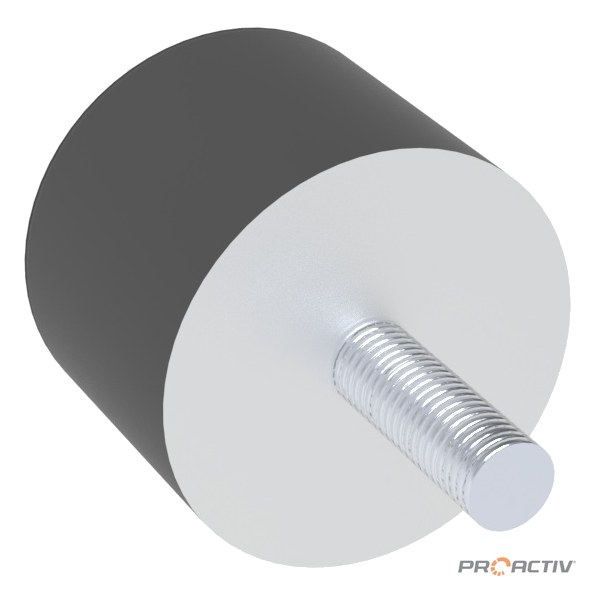 PRO ACTIV Ersatzteil – Lenkungsdämpfergummi Ø40x30 weich