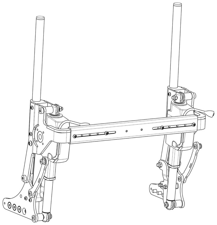 Explosionszeichnung MPS, elektrisch verstellbarer Rücken für anpassbare, abklappbare Sitzplatte,Armlehne, flexibel einstellbar, Sunrise Extreme X8