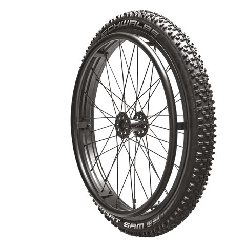 Rehasense Rehasense Easy Rider Wheel 24" × 2" mit Schwalbe Smart Sam (Paar), Kugellager ø 1/2" (12,7 mm)