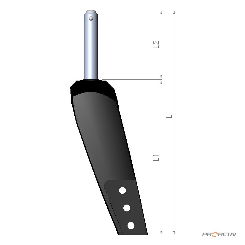 PRO ACTIV Ersatzteil – Lenkradgabel Größe 1 HD L1 130mm