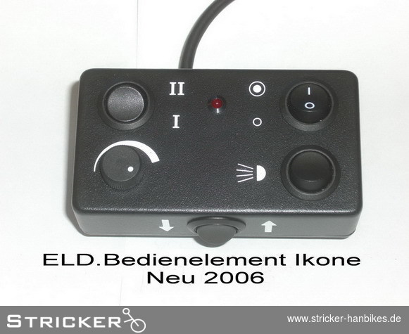 ELD.Bedienelement Ikone Drehgas – Stricker Handbikes, Bestellnummer 636173-0