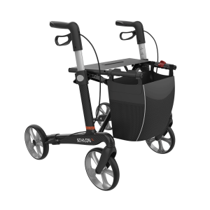 Rehasense Athlon SL Rollator, Größe M/55 cm, TPE-Bereifung, Ansicht von vorn rechts