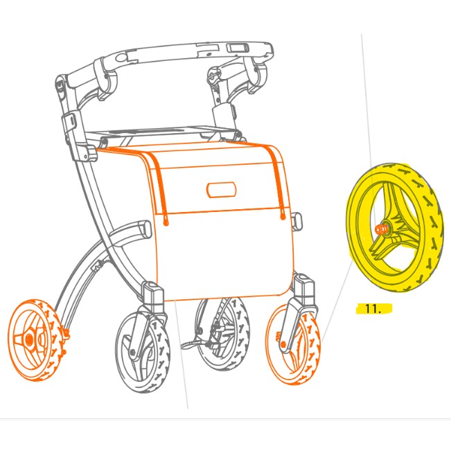 Rollz Vorderrad für Rollz Flex