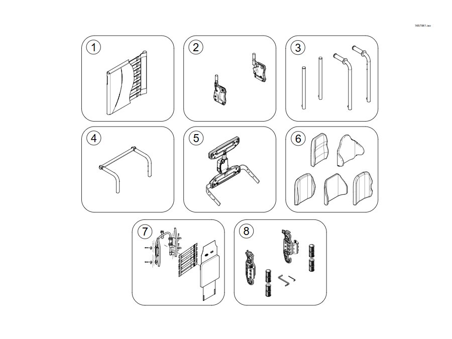 Invacare Matrx Elite E2 Montagematerial - Modulite