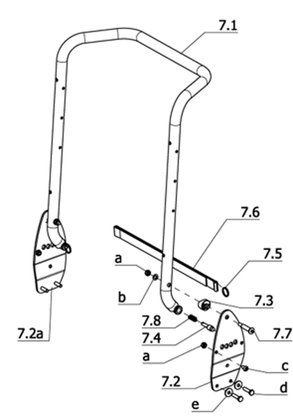 Rückenlehne mechanisch verstellbar (Code 401)