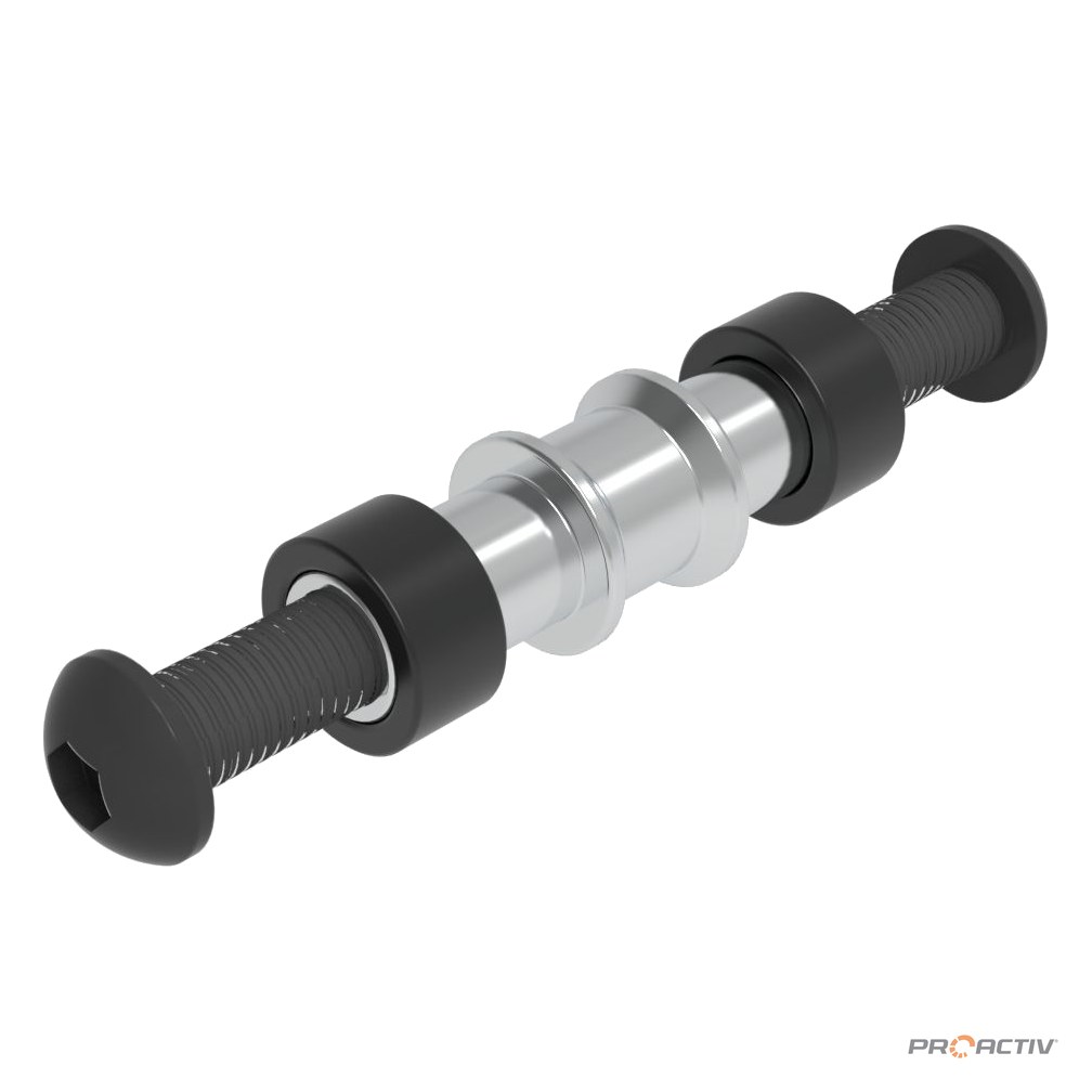 PRO ACTIV Ersatzteil – Universalachse Skaterrolle 24 NBL
