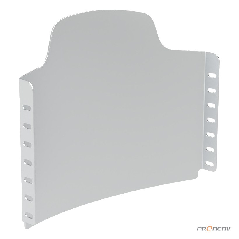 PRO ACTIV Ersatzteil – Ergonomie -Rückenschale Aluminium