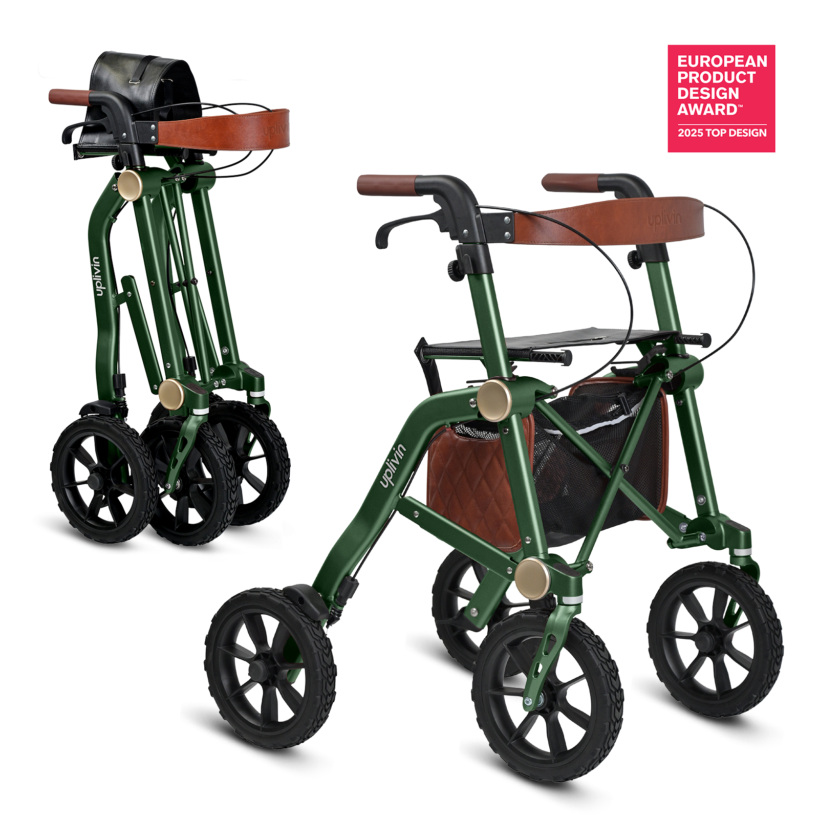 Uplivin Trive All Terrain Rollator – Grün