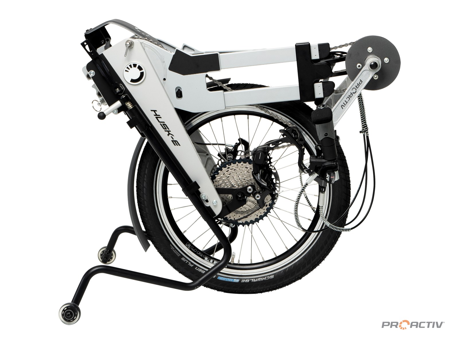 PRO ACTIV HUSK-E mechanisch Adaptiv-Handbike, zusammengeklappt