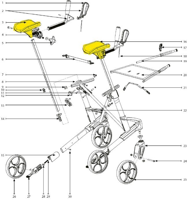 TOPRO Armstuetzen, Walker2, 2 Stk