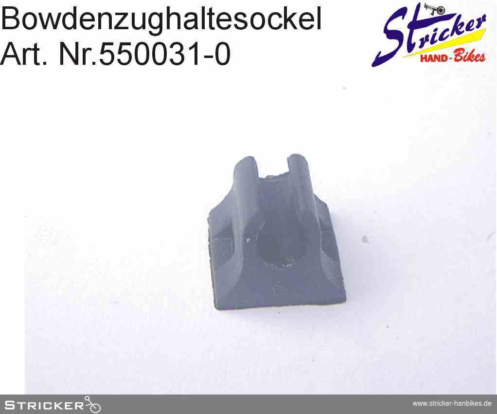 Bowdenzug Haltesockel incl. Kabelbinder – Stricker Handbikes, Bestellnummer 550031-0