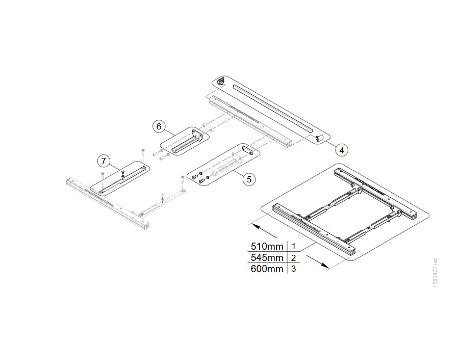 Telescopic Sitzrahmen und Spannsitz