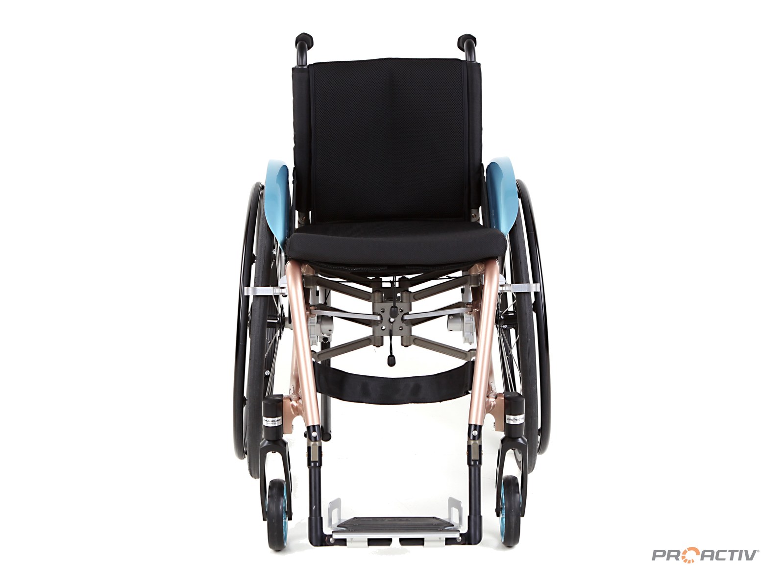 PRO ACTIV TRAVELER 4all Ergo Faltrollstuhl, Vorderansicht