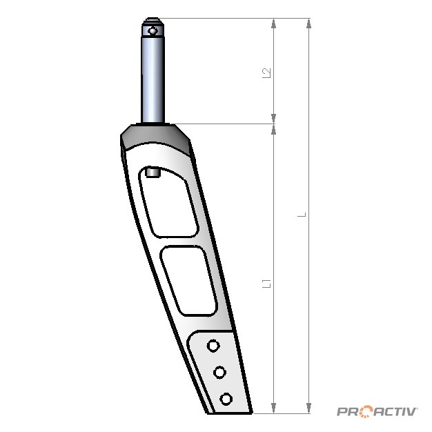PRO ACTIV Ersatzteil – Lenkradgabel Größe 2 L1 160mm