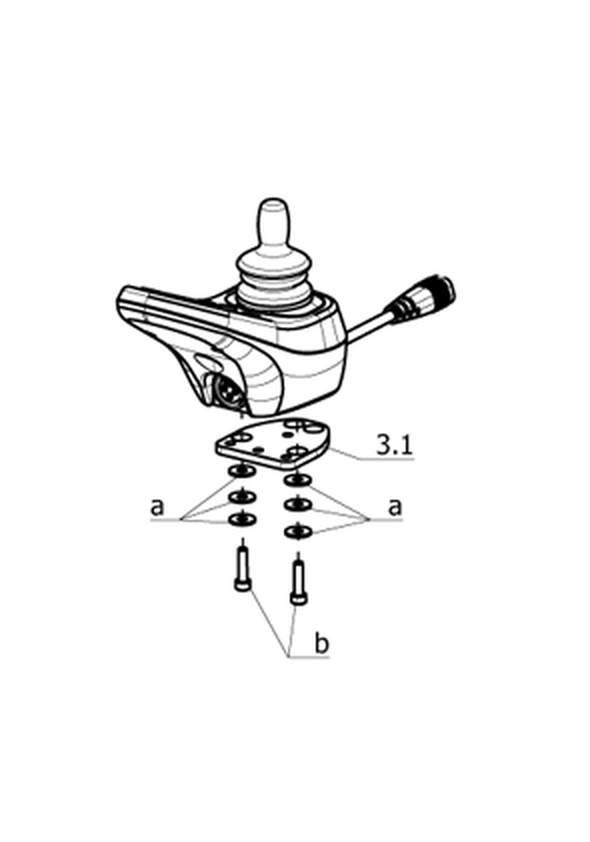Montagematerial für Bedienmodul