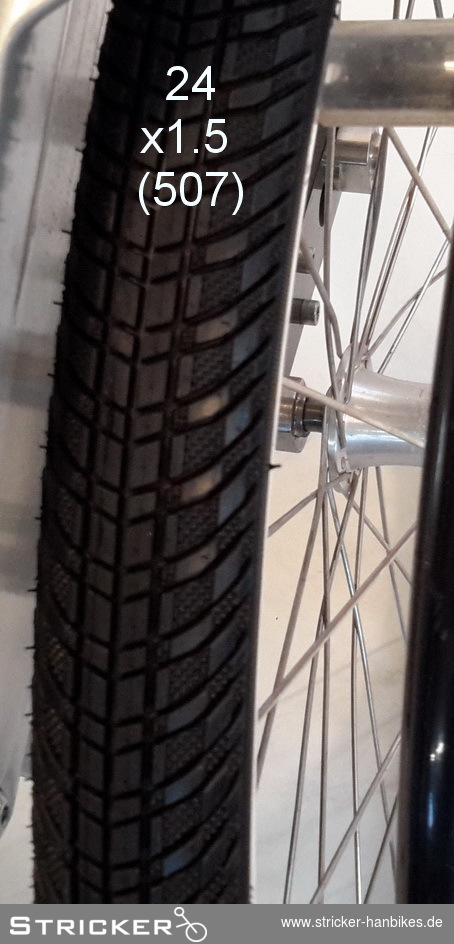 Decke 24 x 1.50 KWICK (507)bis 5.5 bar – Stricker Handbikes, Bestellnummer 602443-0