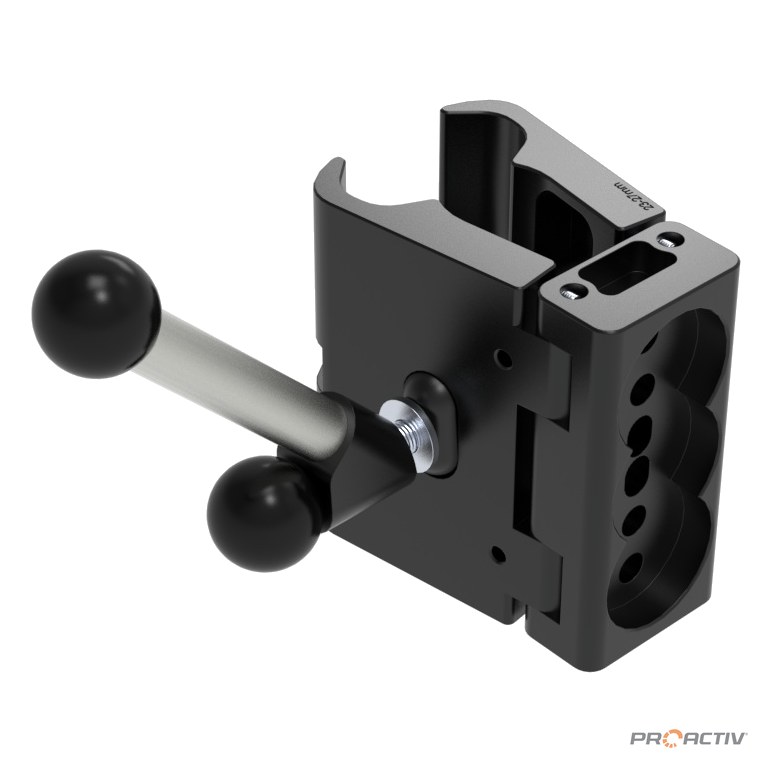 PRO ACTIV Ersatzteil – Frontadapter Rahmenklemmung Ø25 x 95