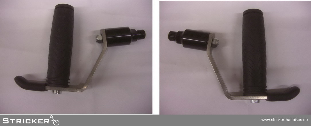Ergobügelgriffe steglos inkl. Adapter – Stricker Handbikes, Bestellnummer 301205-0
