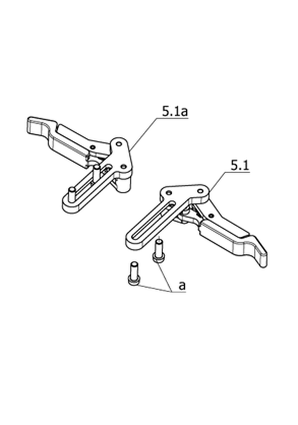 "Light" Druckbremse wegklappbar (Code 2595)
