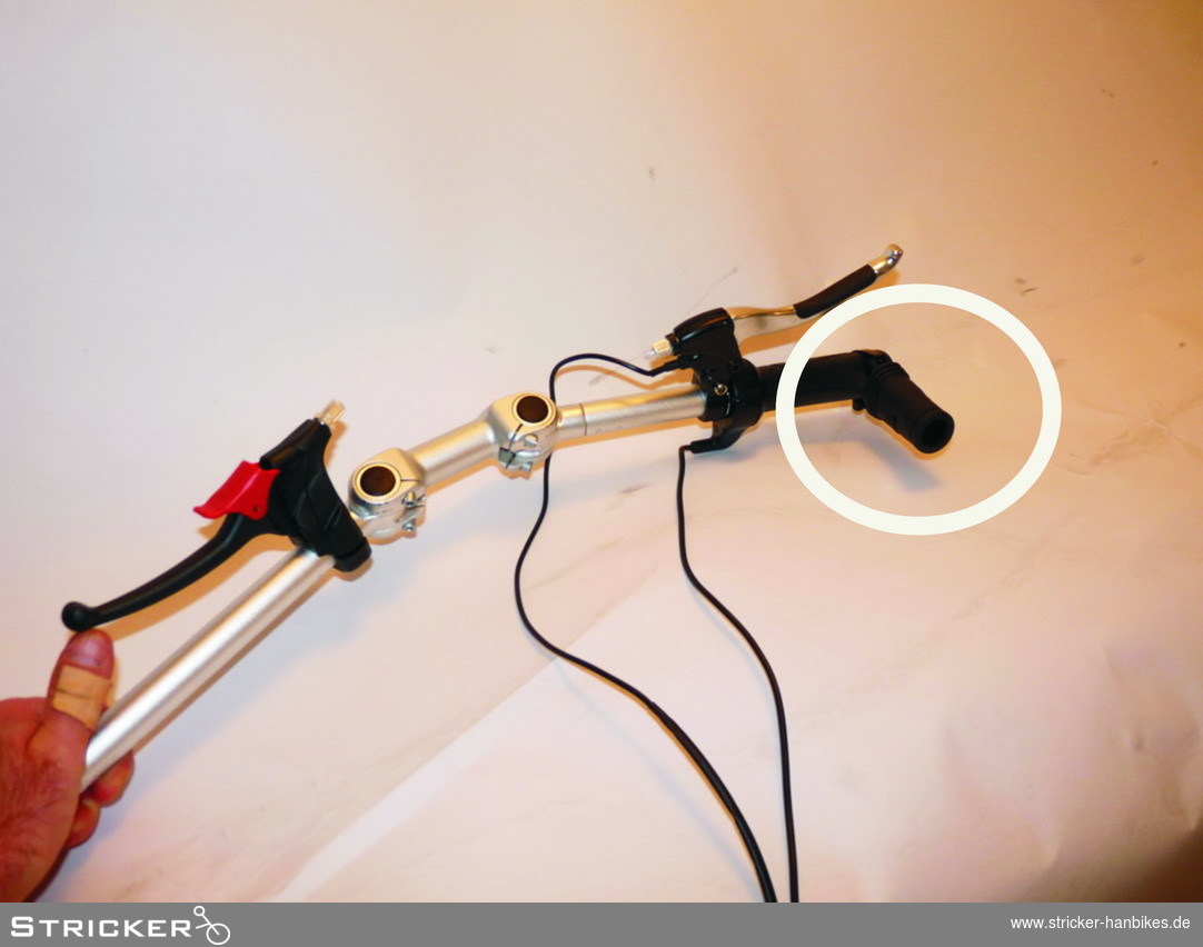 Drehgas Lipo/Elektrolomo Tetragas – Stricker Handbikes, Bestellnummer 636531-0