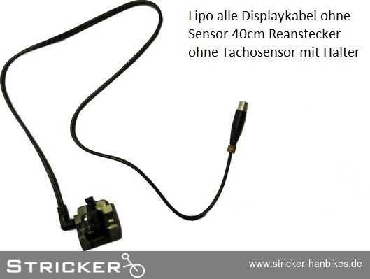 LIPO alle Displaykabel ohne sensor 40cm – Stricker Handbikes, Bestellnummer 631258-0