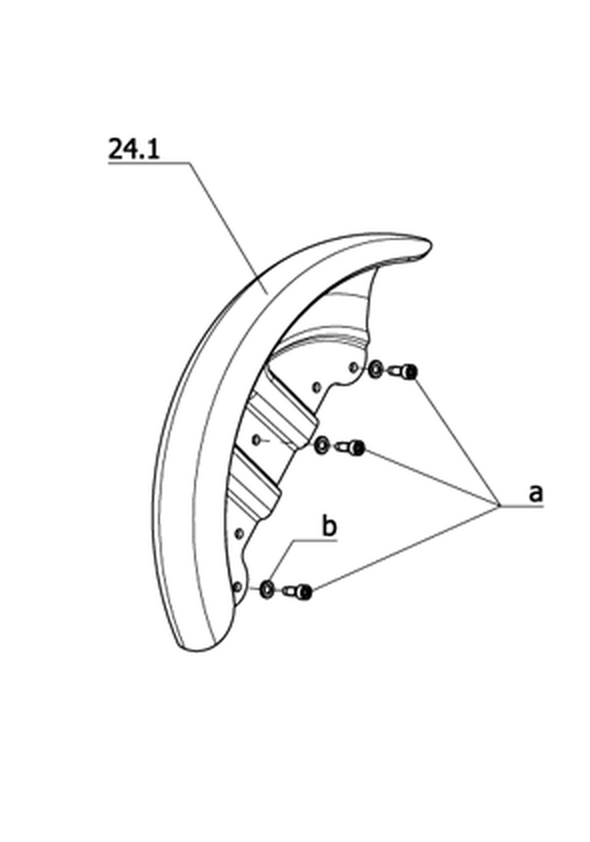 Radgröße 12½" – Spritzschutz für Antriebsrad (Code 815-824)