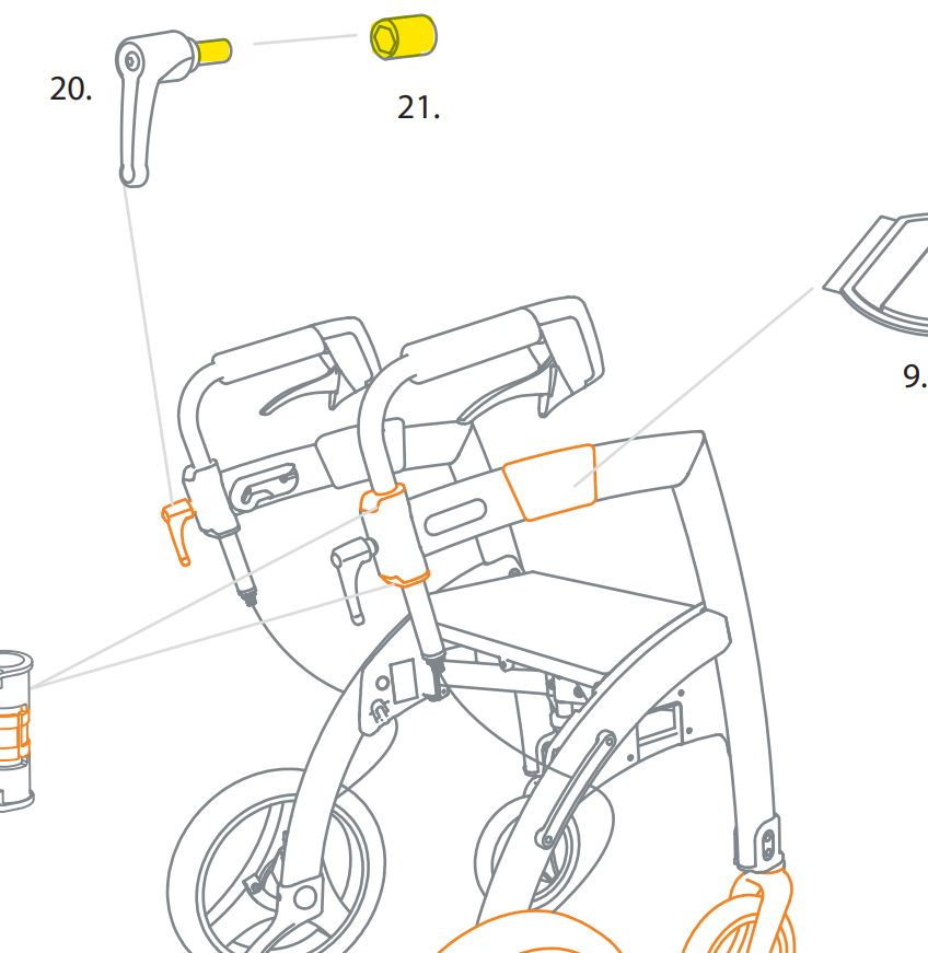Rollz Schneckenrad für screws für Griff für Rollz Motion