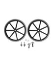 Mobilex 24" Kunststoffräder mit Steckachse für 302015/18/19/20 inkl. Adapter, Satz mit 2 Stück