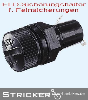 ELD.Sicherungshalter f. Feinsicherungen – Stricker Handbikes, Bestellnummer 636104-0
