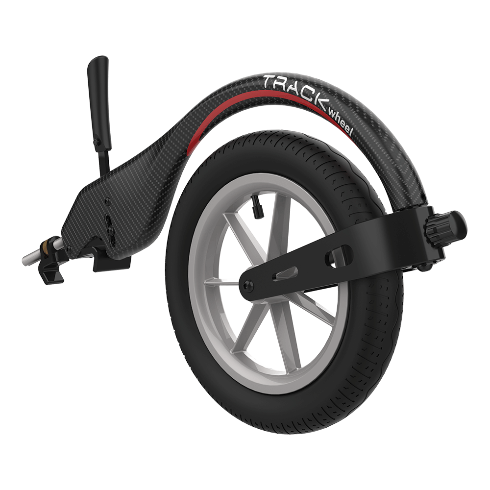 Rehasense TRACK WHEEL Single Arm Carbon, schräg von vorn rechts
