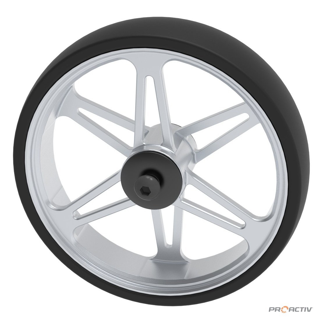 PRO ACTIV Ersatzteil – 5" Alu-Felge 6-Speichen-Design