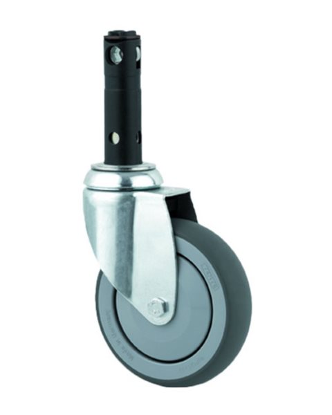 Mobilex Drehbares ø100 mm Rad, schwarz, für Vela Stuhl mit Totalbremse, 5446PJP100R26-28 S45
